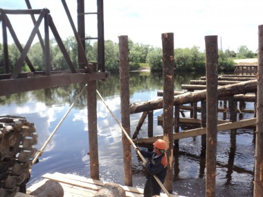 Мост в Никольске восстанавливается…